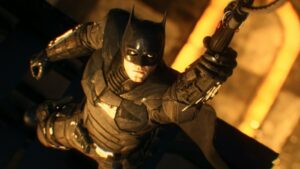 Подробнее о статье Владельцы PS4 смогут примерить костюм "Бэтмена" из фильма с Робертом Паттинсоном в Batman Arkham Knight уже 15 декабря